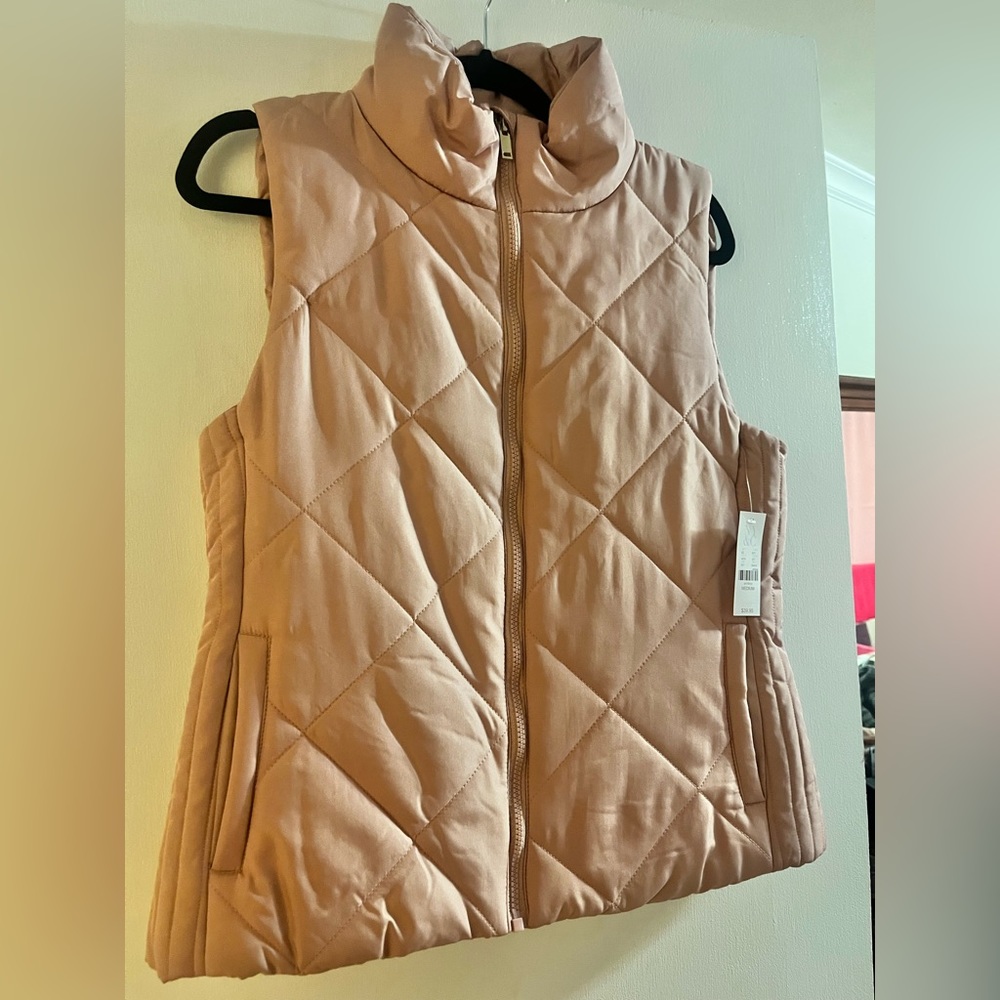 NWT Pink New York & Company Puffer Vest‎
